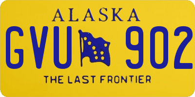 AK license plate GVU902