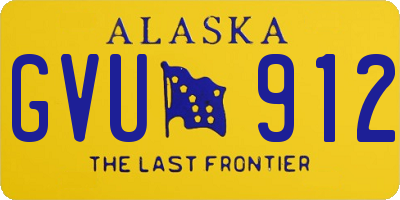 AK license plate GVU912