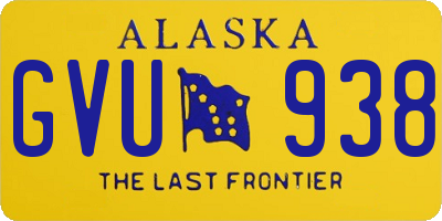 AK license plate GVU938