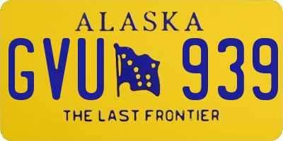 AK license plate GVU939