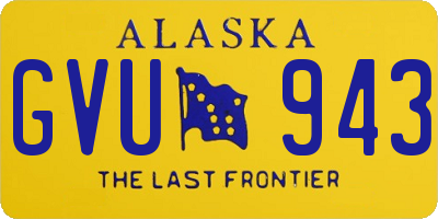 AK license plate GVU943