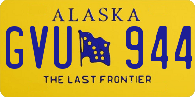 AK license plate GVU944