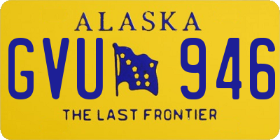 AK license plate GVU946