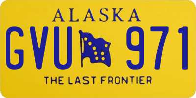 AK license plate GVU971