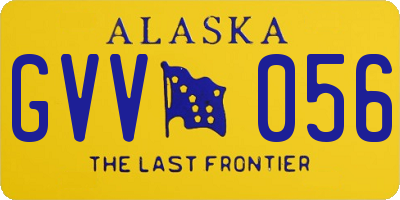 AK license plate GVV056