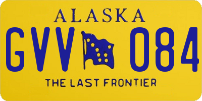 AK license plate GVV084