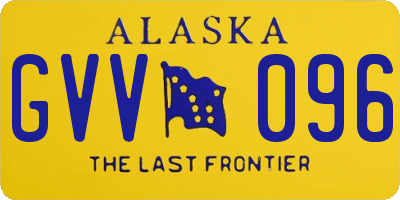 AK license plate GVV096