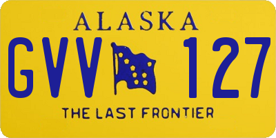 AK license plate GVV127