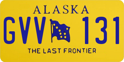 AK license plate GVV131