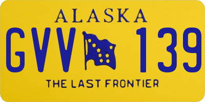 AK license plate GVV139