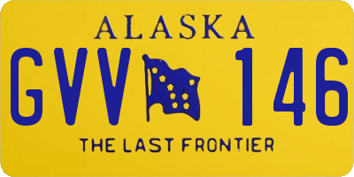 AK license plate GVV146