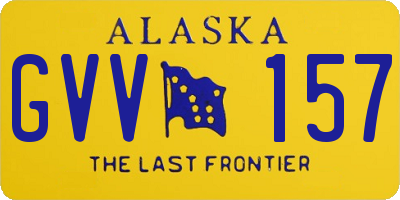 AK license plate GVV157