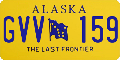 AK license plate GVV159