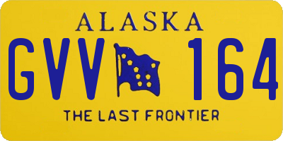 AK license plate GVV164