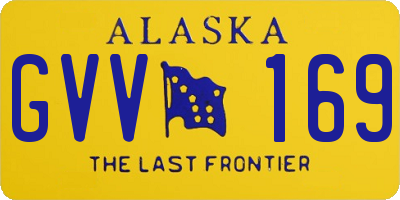 AK license plate GVV169