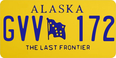 AK license plate GVV172