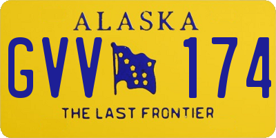 AK license plate GVV174