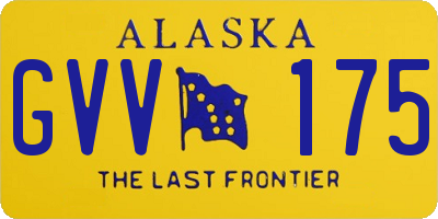 AK license plate GVV175