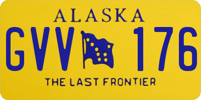 AK license plate GVV176