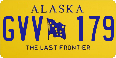 AK license plate GVV179