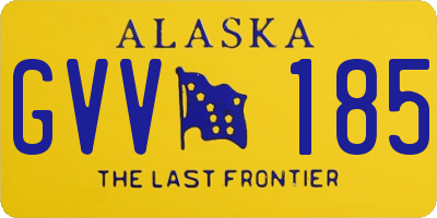 AK license plate GVV185