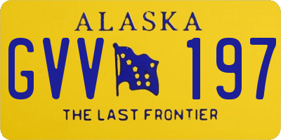 AK license plate GVV197