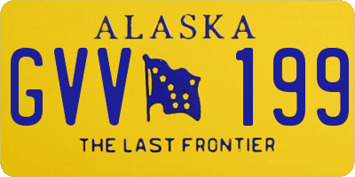 AK license plate GVV199