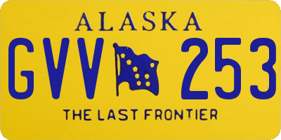 AK license plate GVV253