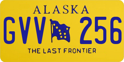 AK license plate GVV256