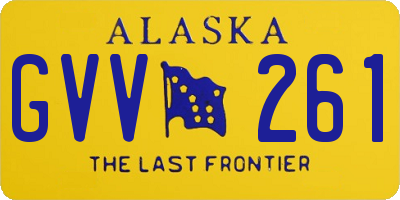 AK license plate GVV261