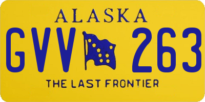 AK license plate GVV263