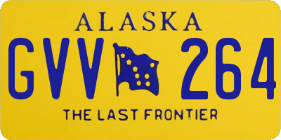 AK license plate GVV264