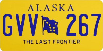 AK license plate GVV267