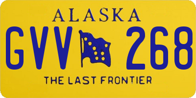 AK license plate GVV268