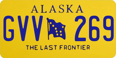 AK license plate GVV269