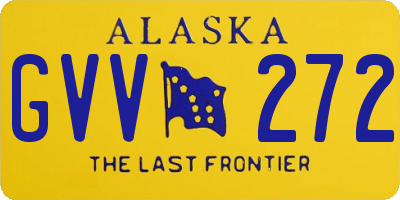 AK license plate GVV272