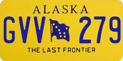 AK license plate GVV279