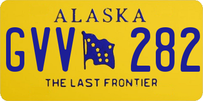 AK license plate GVV282