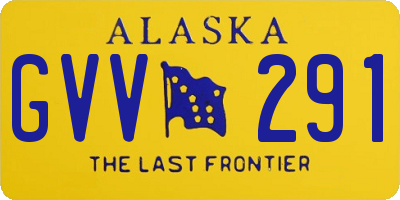 AK license plate GVV291