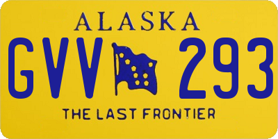 AK license plate GVV293