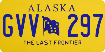 AK license plate GVV297