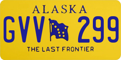 AK license plate GVV299