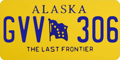 AK license plate GVV306