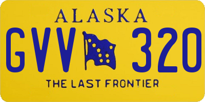 AK license plate GVV320