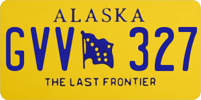 AK license plate GVV327