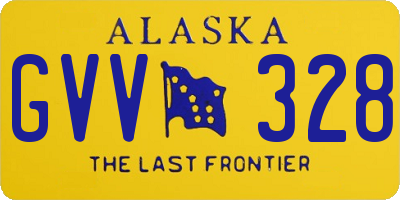 AK license plate GVV328