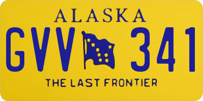 AK license plate GVV341