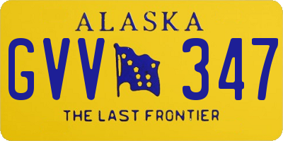 AK license plate GVV347