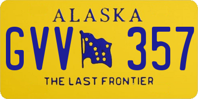 AK license plate GVV357