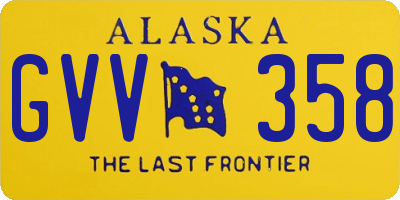 AK license plate GVV358